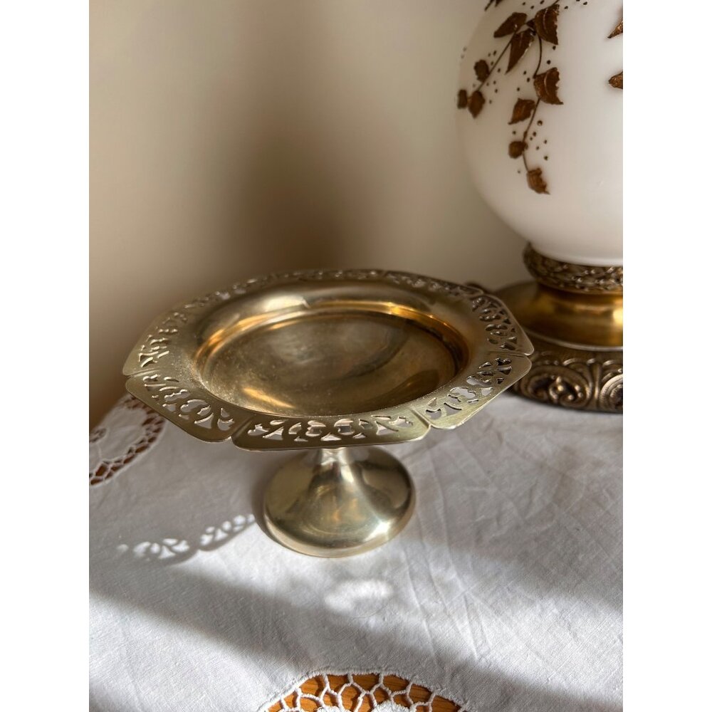 Vintage Silver Plate Candy Dish Compote 3.5"